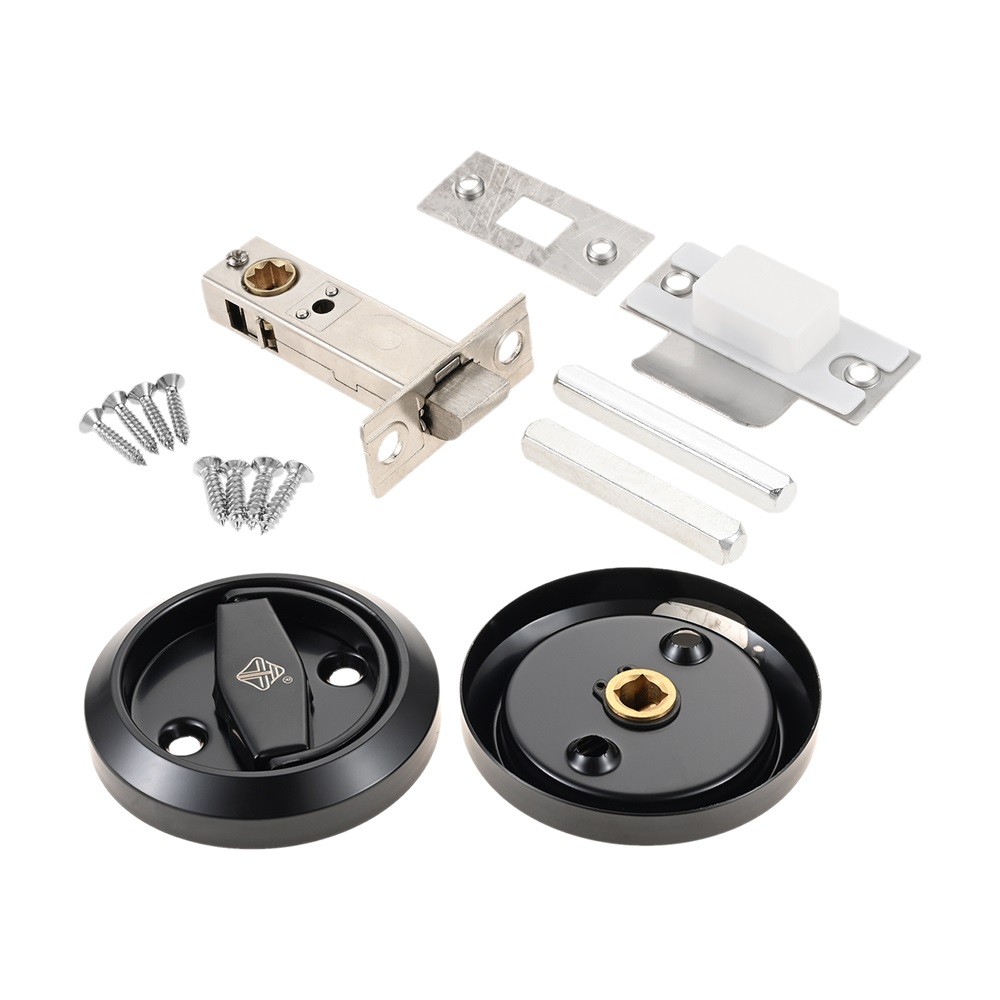 Flush Mount Low Profile Door Knob Stainless Steel Round Recessed Door Knob