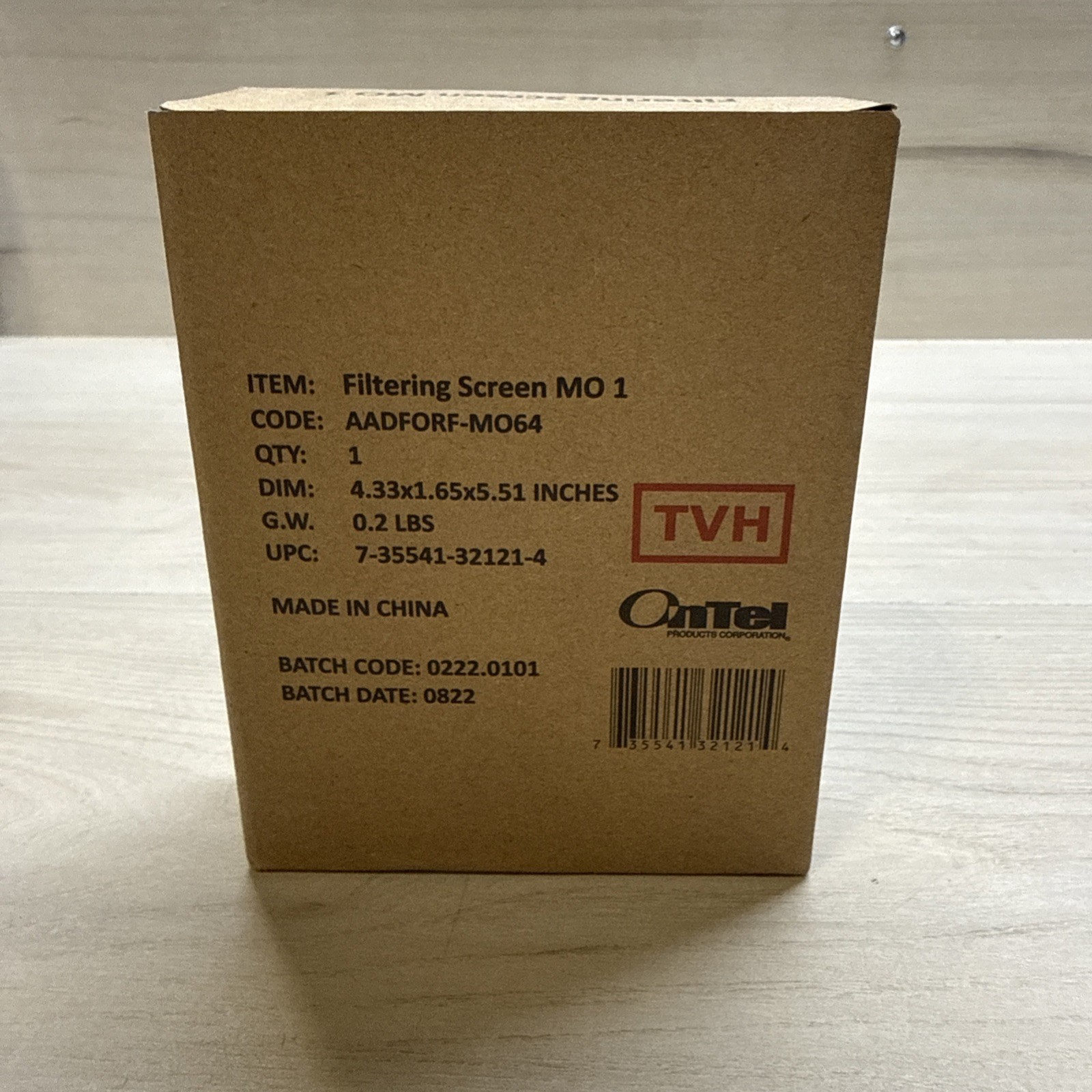 Brand New OnTel Filtering Screen MO 1 AADFORF-MO64 TVH Chillwell AC REPLACEMENT