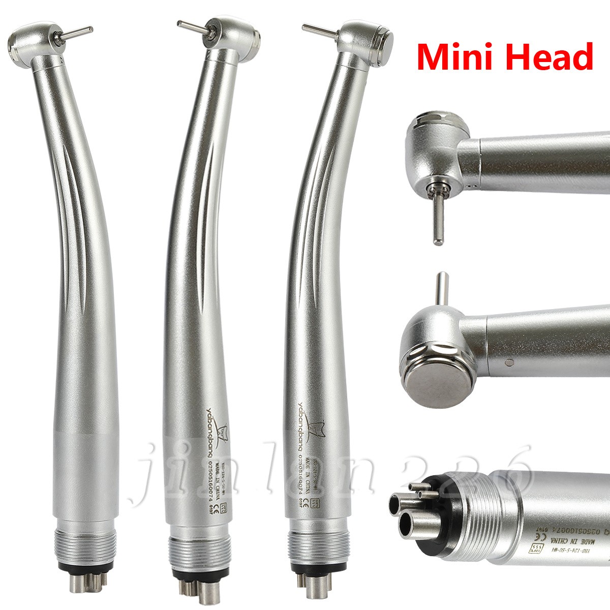 Dental High Speed Handpiece Small Mini Head Turbine 4 Hole Fit NSK