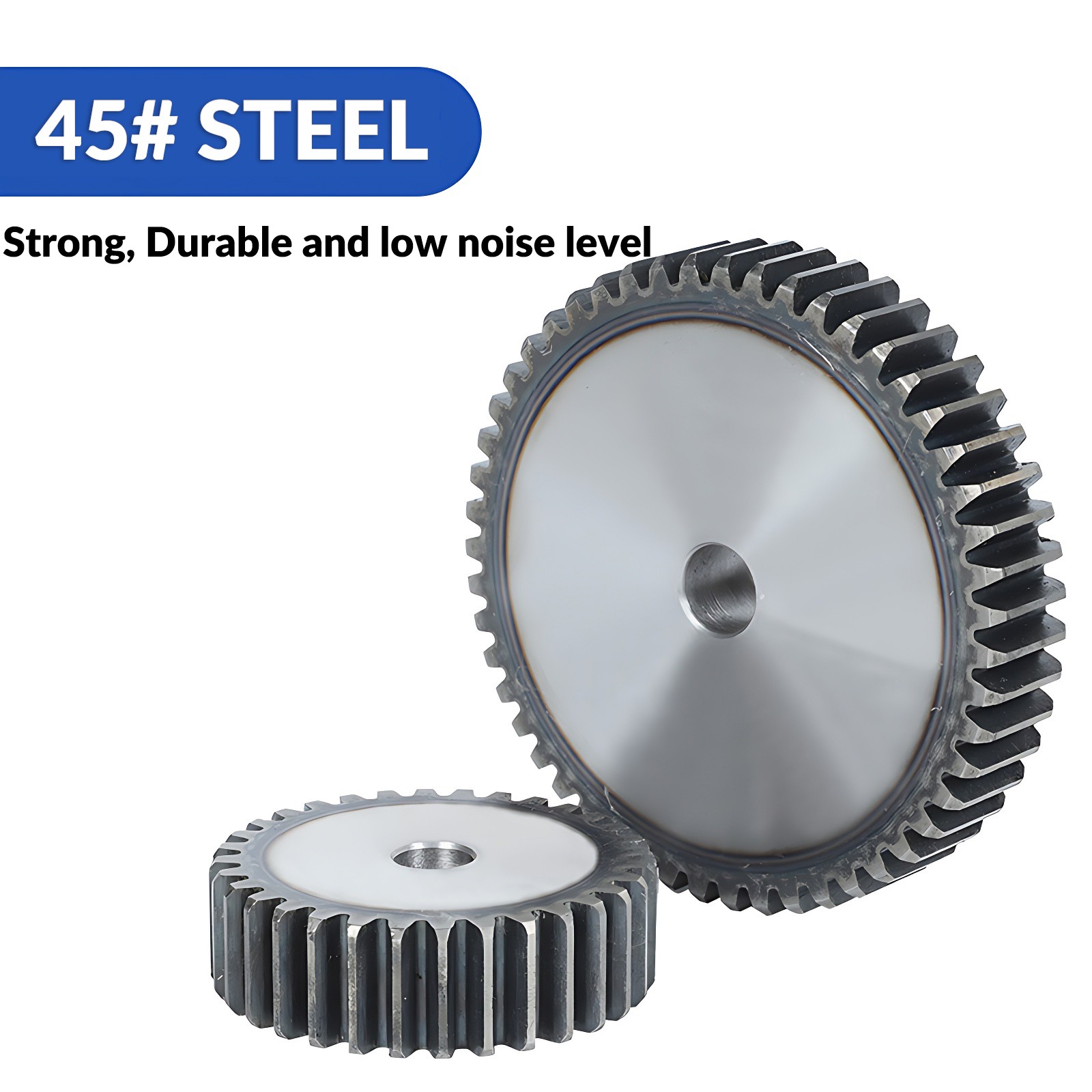 Mod 2 45# Steel Spur Gears Pinion Gear Thickn 20mm 10T – 100T Transmission Gear