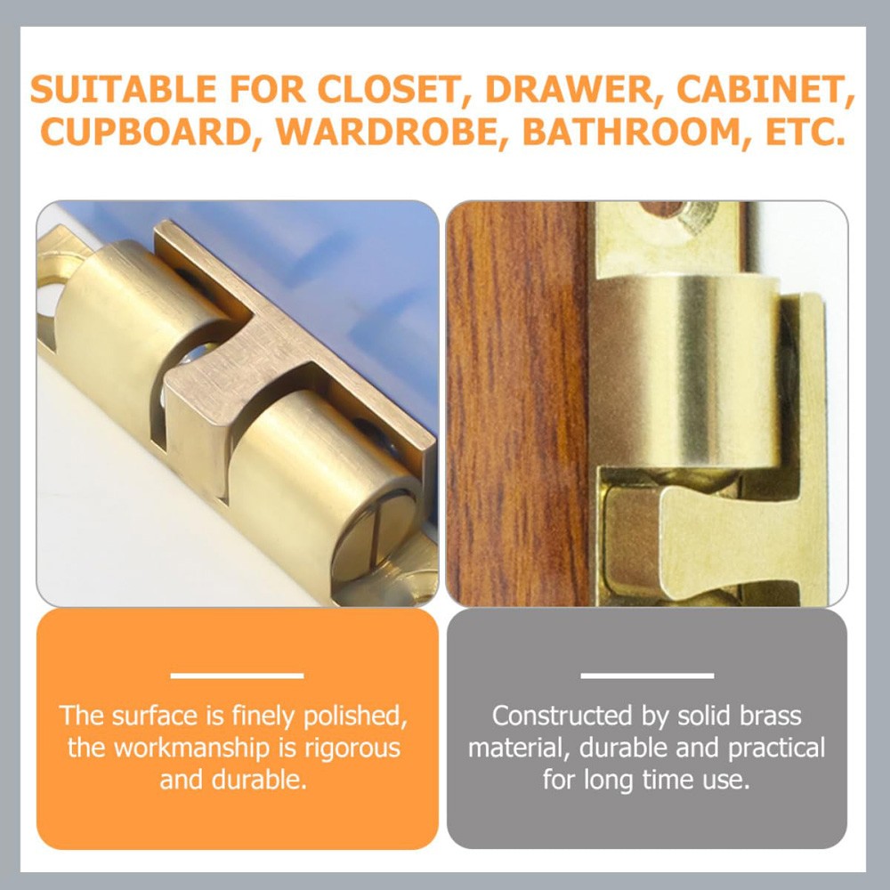 Heavy Zinc Alloy Adjustable Ball Catch Solid Double Tension Roller Latch Spring