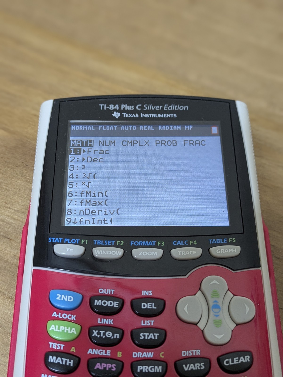 TI-84 Plus C Silver Edition Graphing Calculator PINK w Charging Cable TESTED