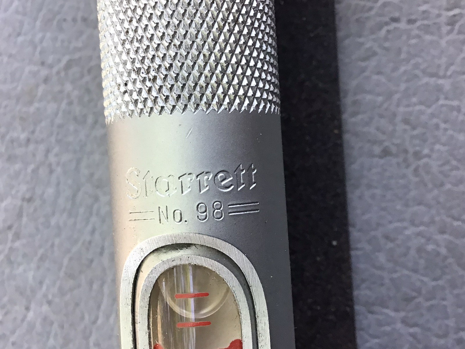 Starrett No. 98-6″ Precision Machinist 2-Way Level Made In USA Good Condition