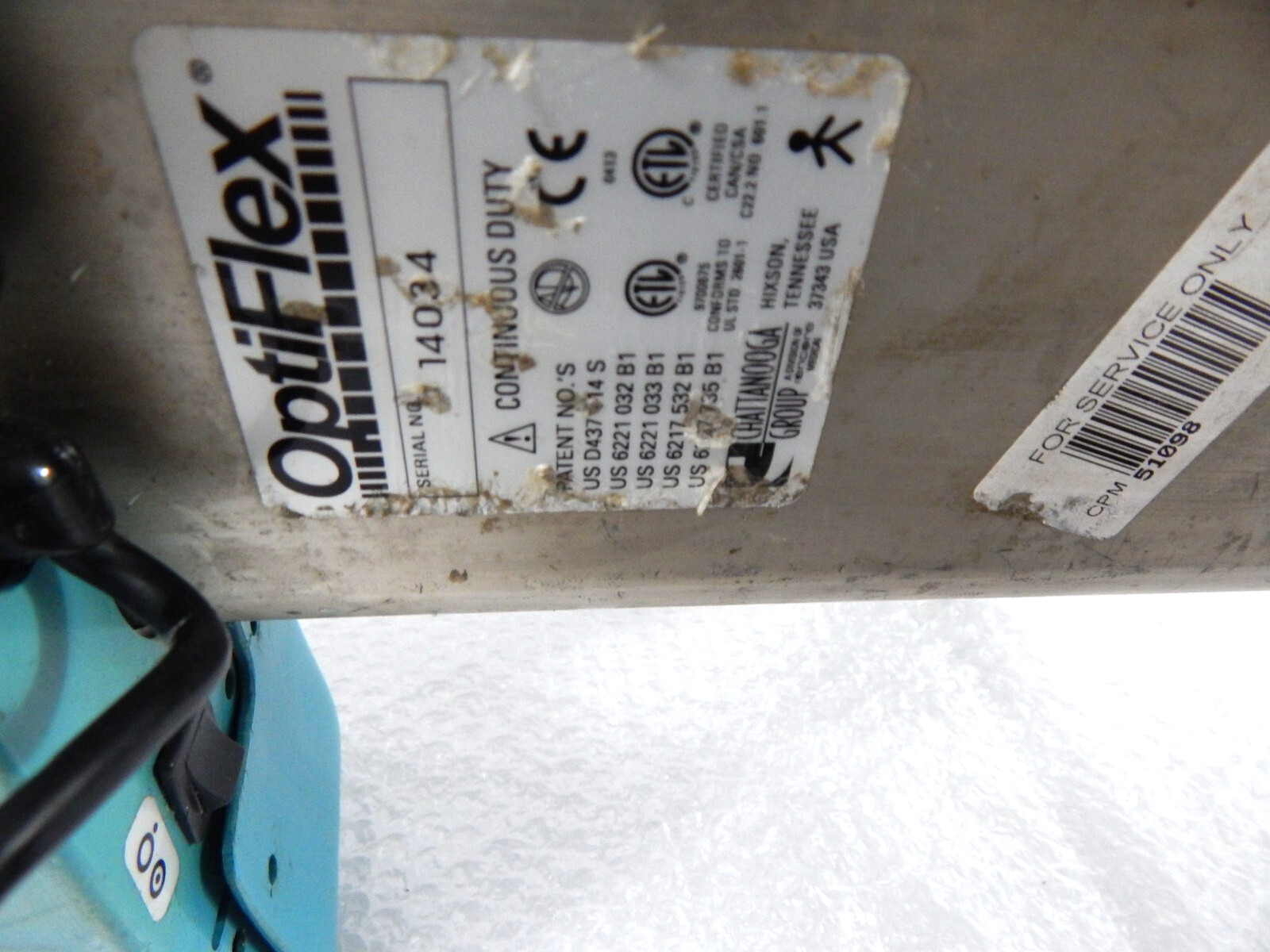 CHATTANOOGA OPTIFLEX KNEE CPM CONTINUOUS PASSIVE MOTION