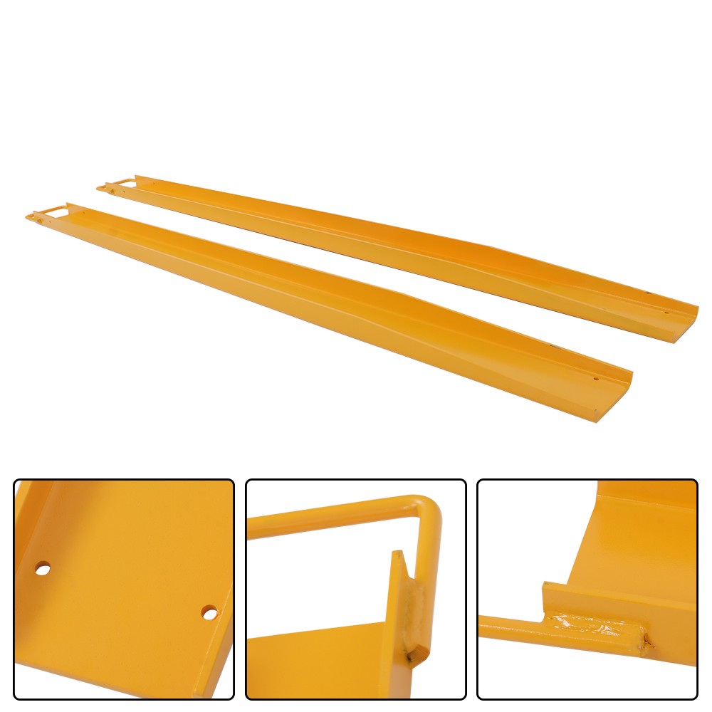 Forklift Extensions 84”*4.5″ Heavy Duty Steel Pallet Fork Extensions