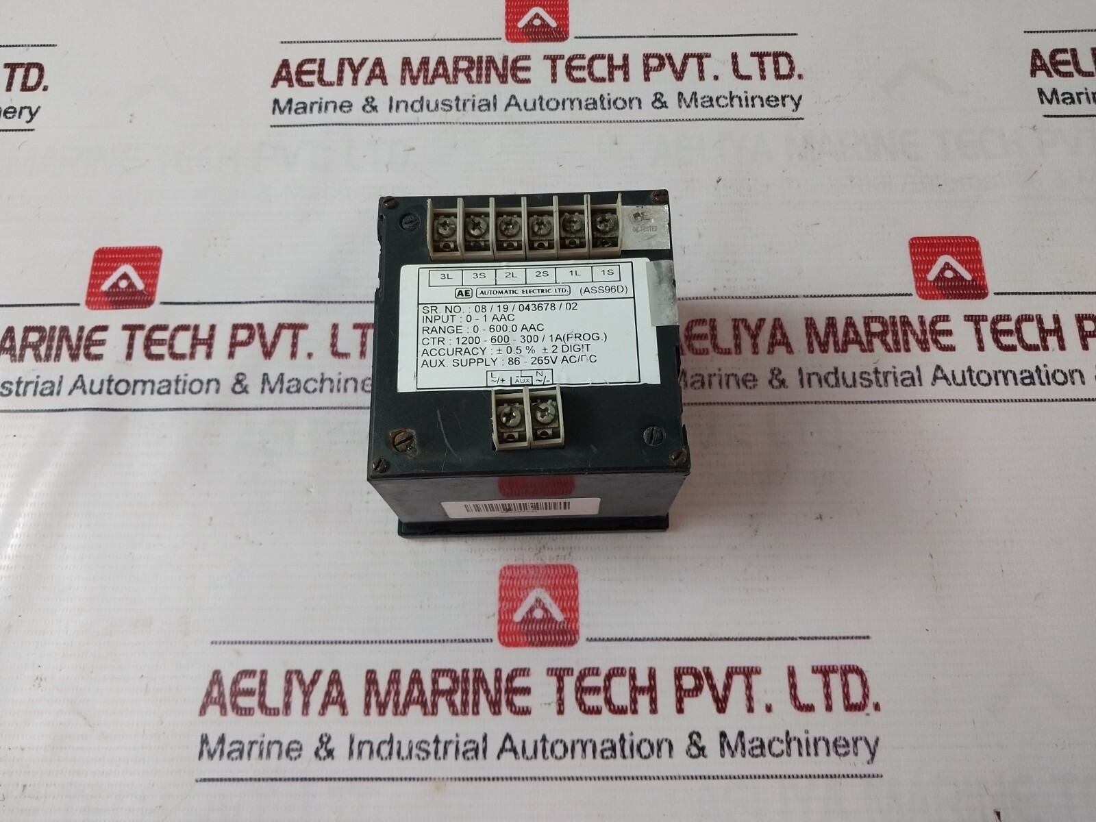Automatic Electric ASS96D Digital AC Ammeter 0-600.0 AAC 86-265V AC/DC