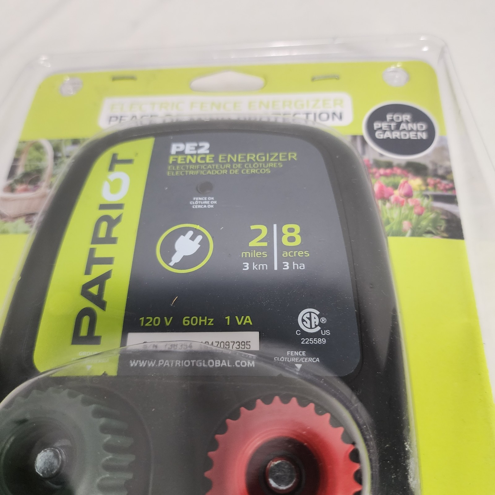 PATRIOT PE2 Electric Pet Fence Energizer – 2 Mile / 8 Acres – SEALED NEW