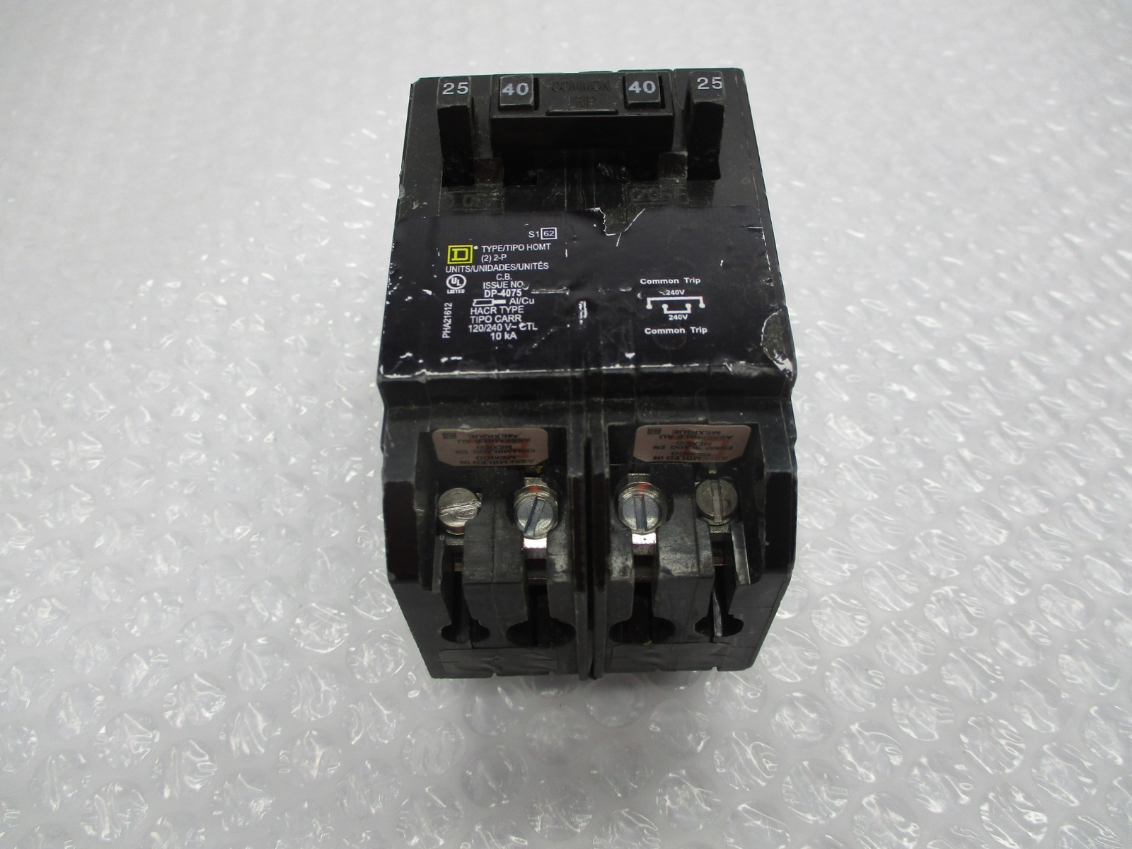 SQUARE D HOMT2525240 BREAKER 25/40AMPS NSNP