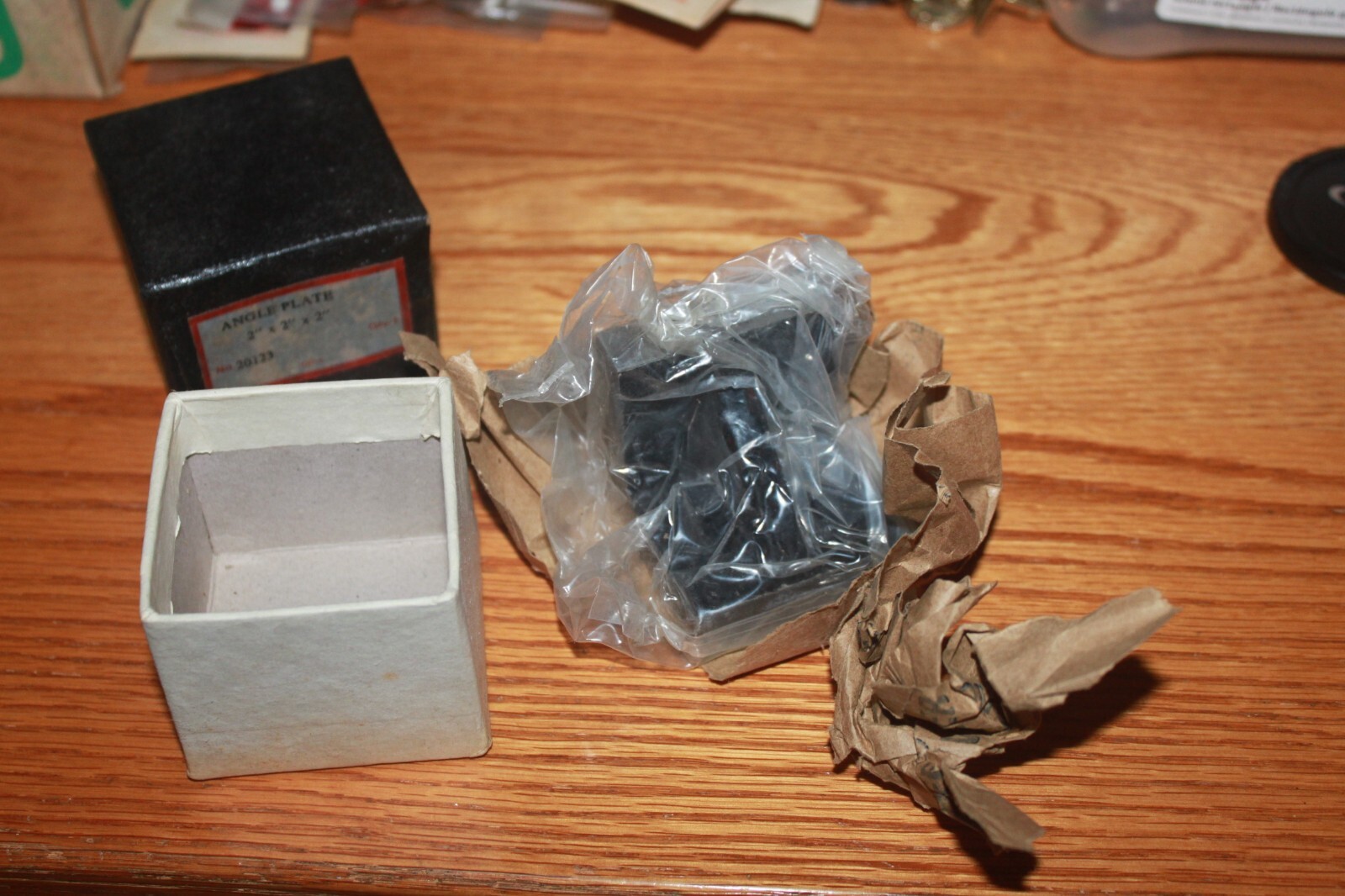 2″ X 2″ X 2″ Webbed Angle Plate – Sealed in Bag – Made in India – No Maker w/Box