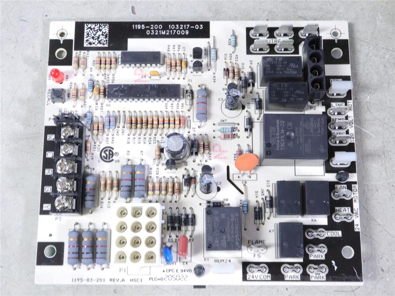 LENNOX 1195-200 Furnace Control Circuit Board 103217-03