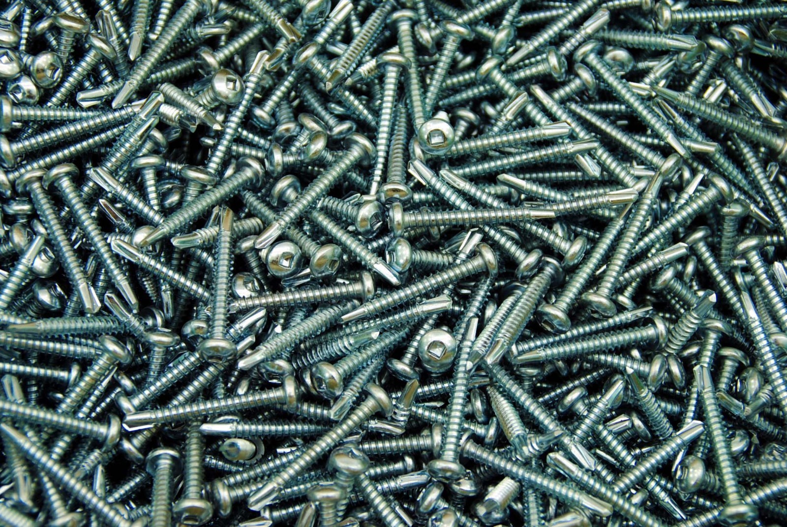 (500) Square Drive Pan Head #10 x 1-1/2 Self-Drilling Screws Tek Zinc Plated