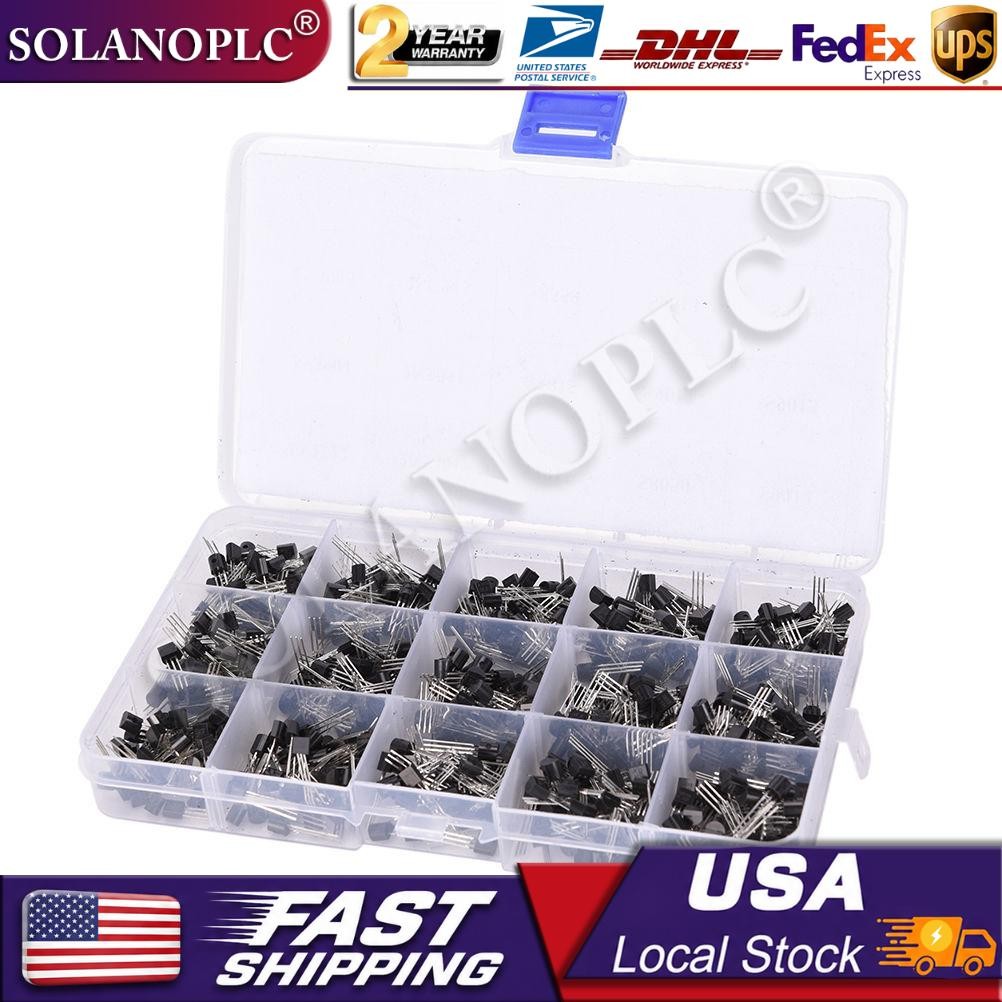 TO-92 Assortment NPN PNP DIY kit 15 value 600pcs Transistor