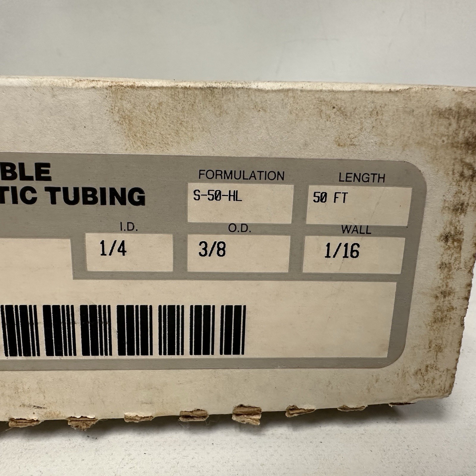 Tygon Flexible Plastic Tubing 1/4 ID 3/8 OD 1/16 Wall 50 Feet 5-50-HL AAX00017