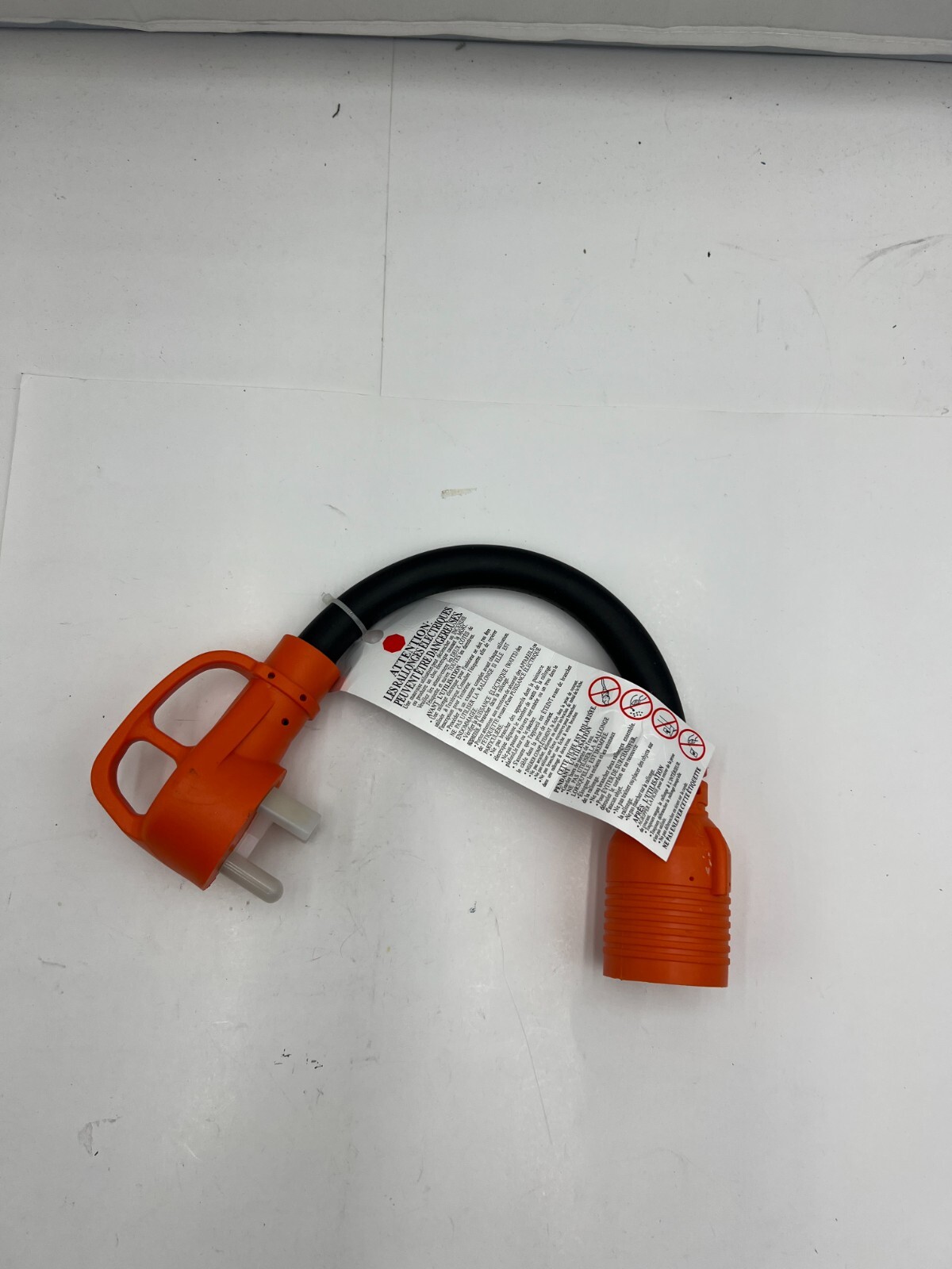 OPL5 NEMA TT-30P to L14-30R Female Generator Transfer Switch Adapter Cord 12 In
