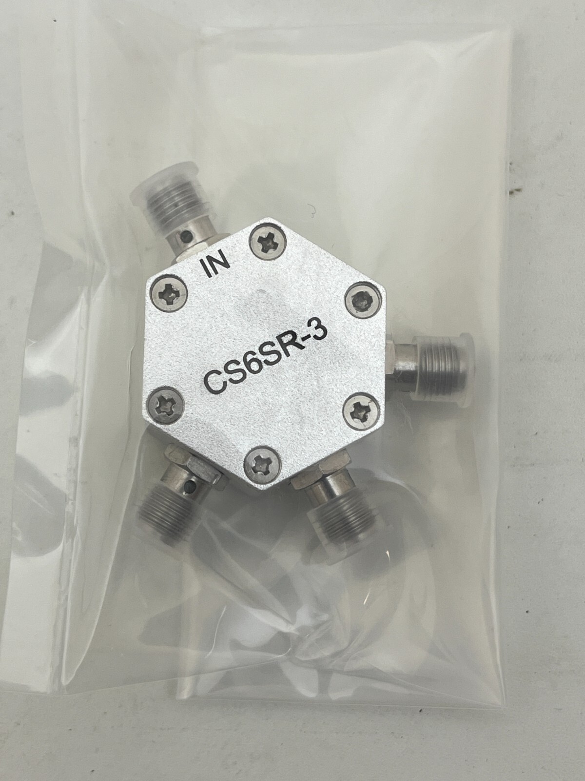 CS6SR‑3 SMA 3‑Way Resistive Power Divider 0–6 GHz 1 Watt VSWR ≤1.2 SMA‑F