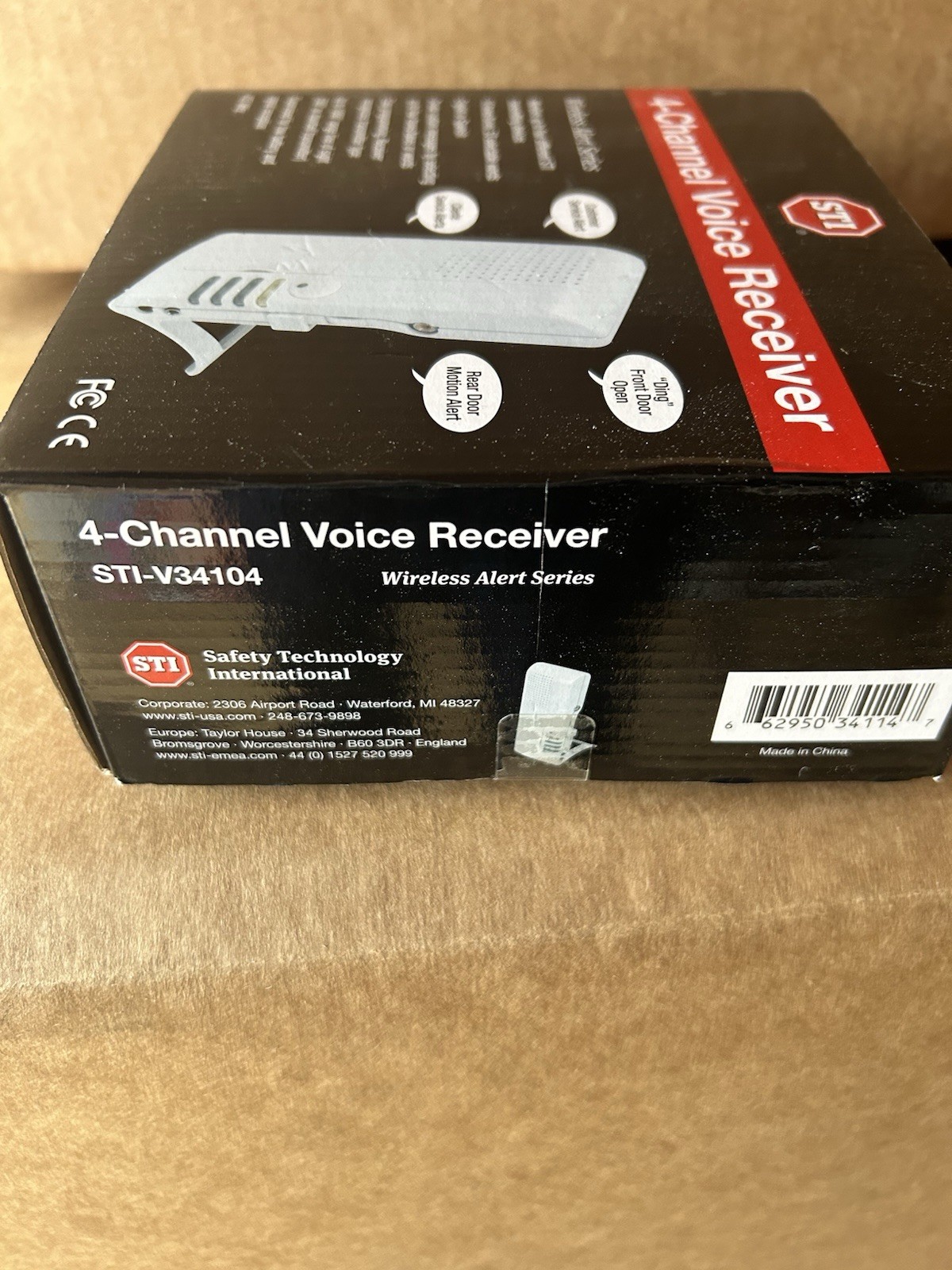 STI Brand STI-V34300 4-Channel Voice Receiver Brand New Factory Sealed