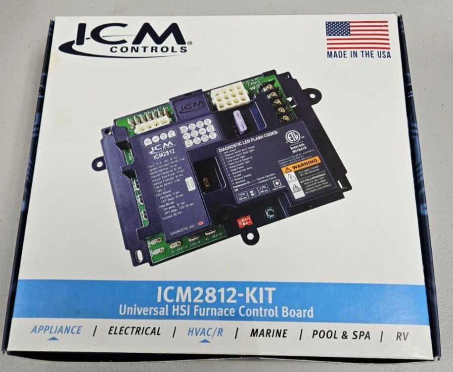 ICM Controls ICM2812-KIT Universal Ignition HSI Furnace Control Circuit Board