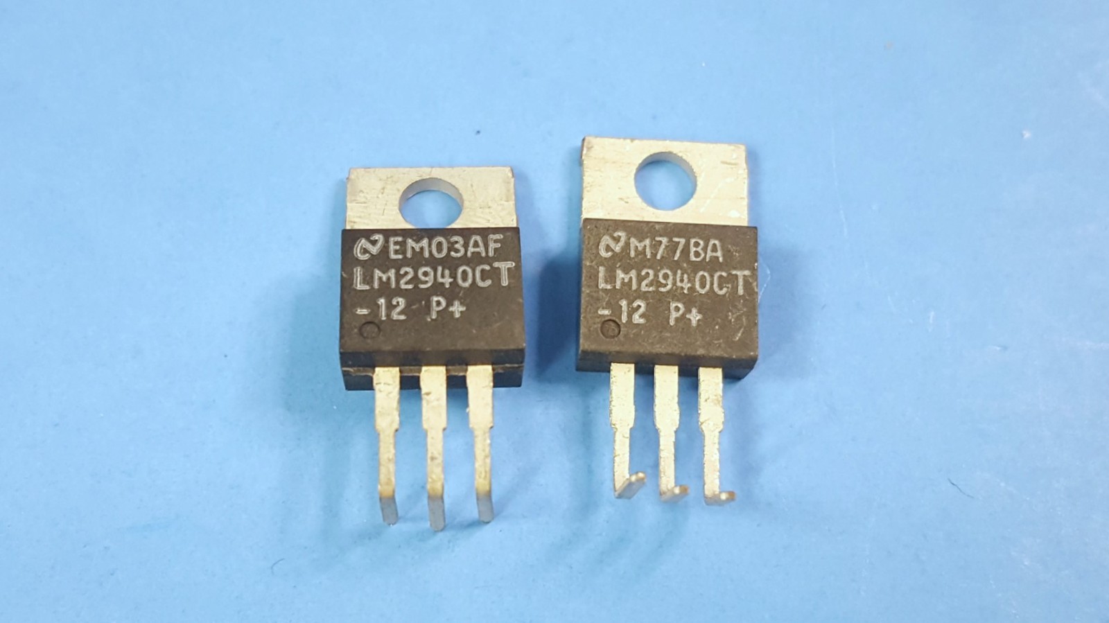 4Pcs- Fixed Positive LDO Regulator, LM2940CT-12, NSC, 12V, Bipolar