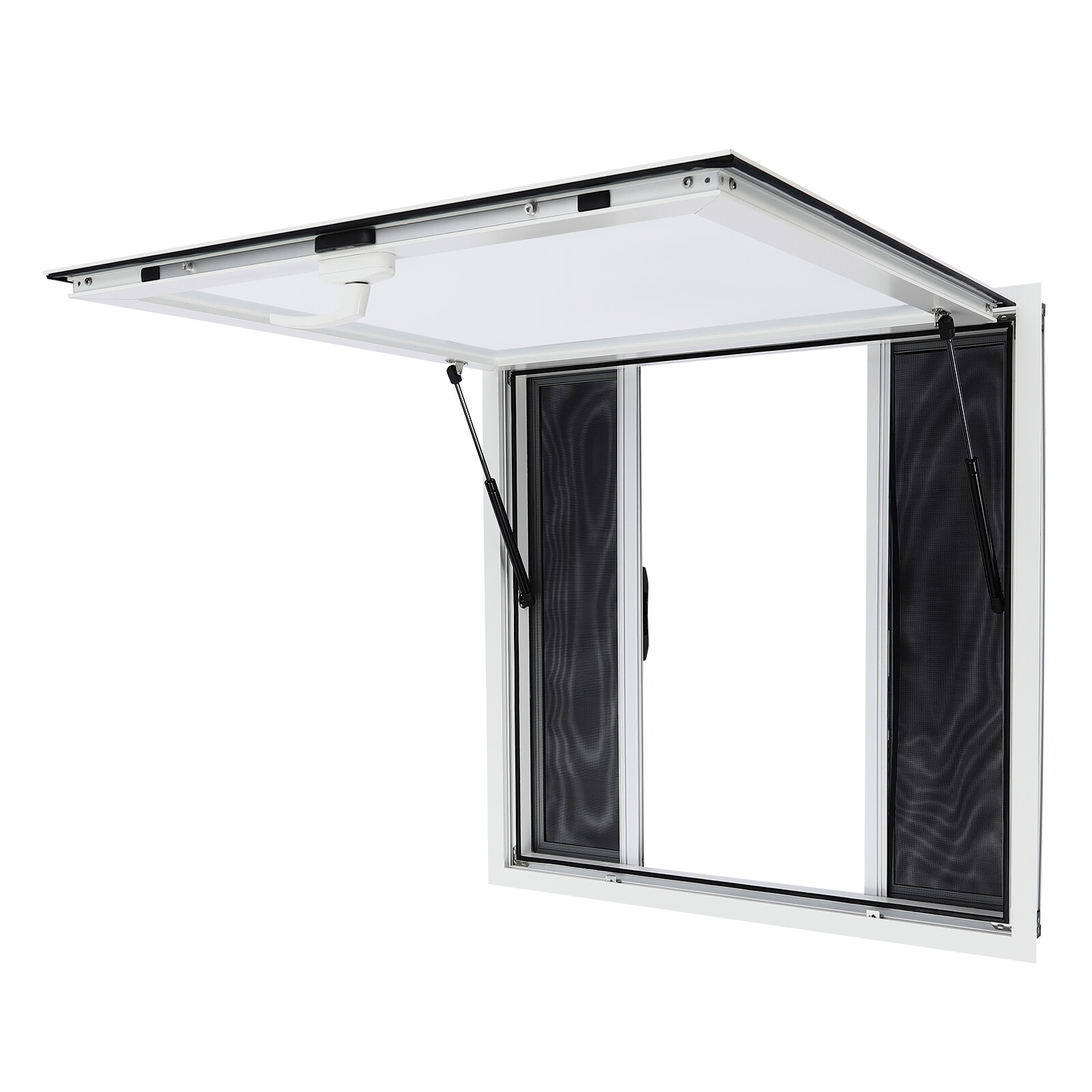 36″L x 36″W Concession Stand Serving Window Food Truck Service Awning w/ Hooks