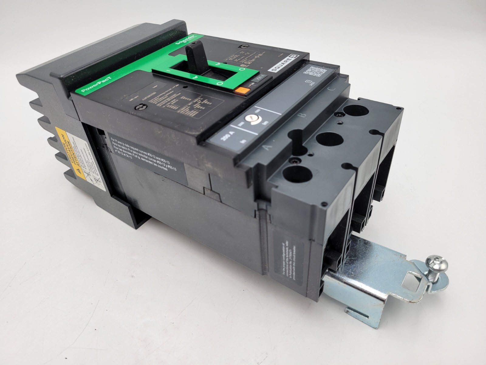 Square D JJA36200 PowerPact I-Line Circuit Breaker 200A 600VAC 3P 3PH Type JJA