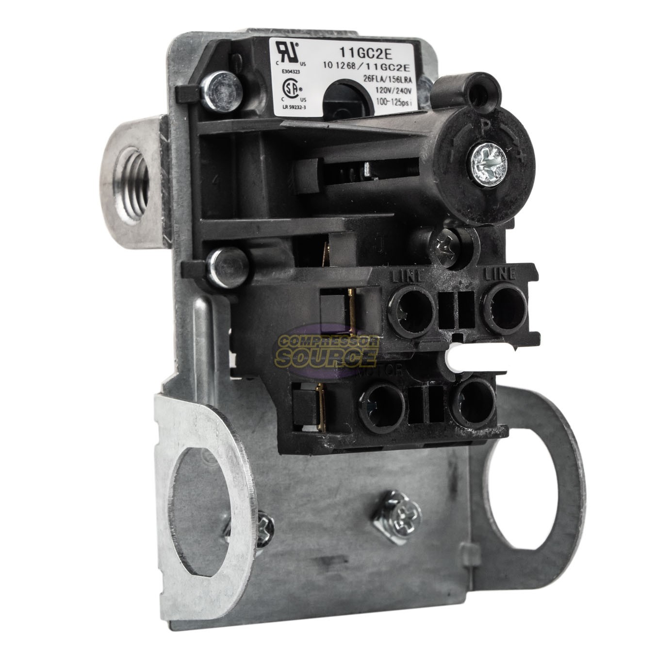 Condor 11GC2E Pressure Switch Control Valve 100-125PSI 4 Port 1/4″ FNPT MDR11/11