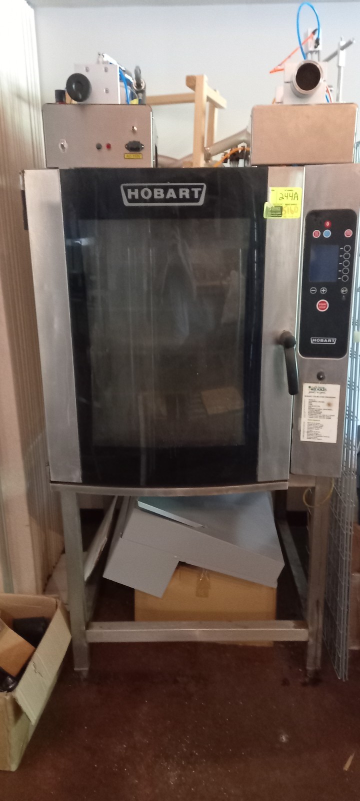 «HOBART CE10FD» ELECTRIC DIGITAL COMBINATION OVEN /STEAMER ON STAND WITH 8 RACKS
