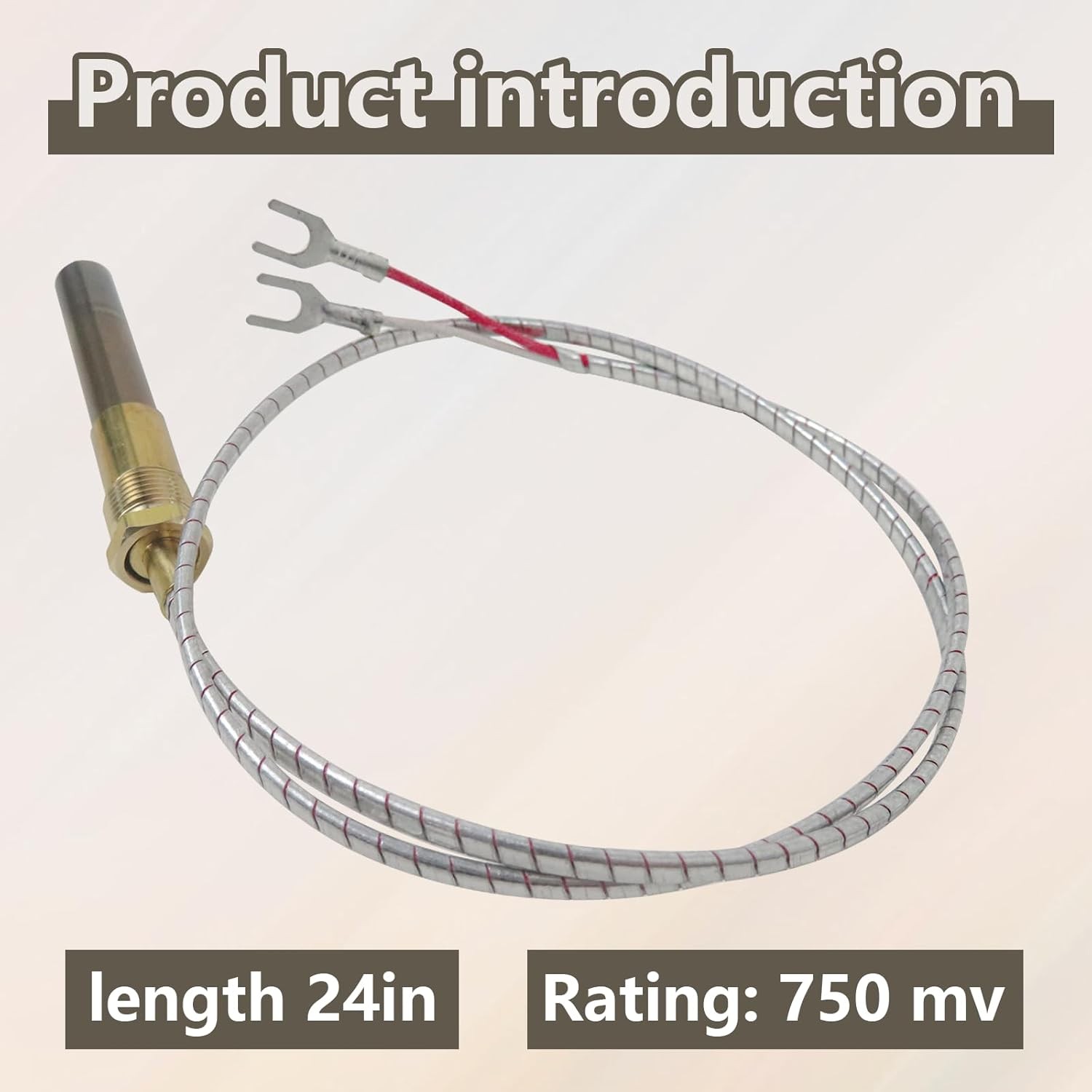 2Pack For PITCO 60125501 THERMOPILE (DEEP FRYER PARTS) 36”INCH 910MM 750 MV