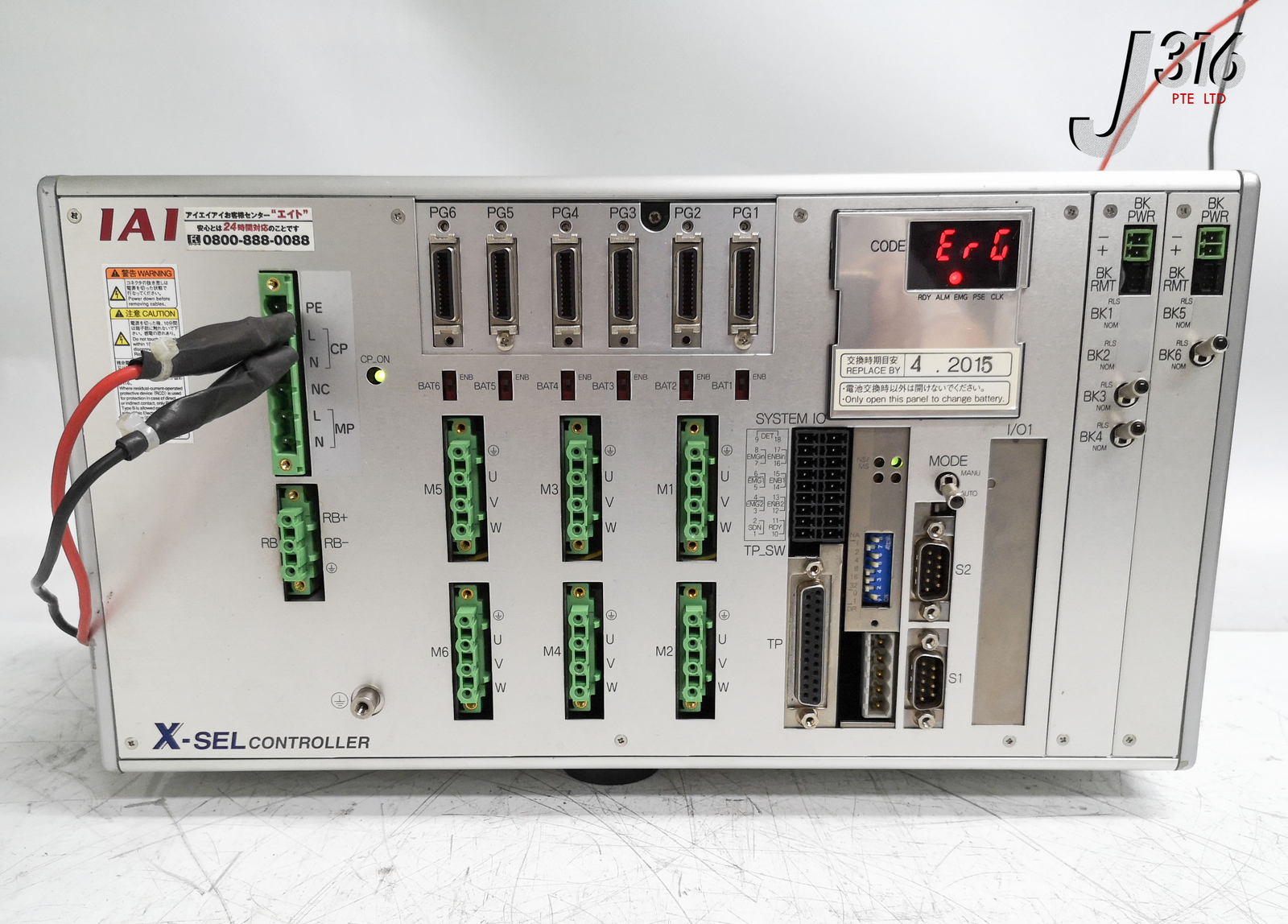 25515 IAI X-SEL CTLR XSEL-Q-6-400A-200A-200AB-200ABL-200A-200AB-DV-E-EEE-0-2