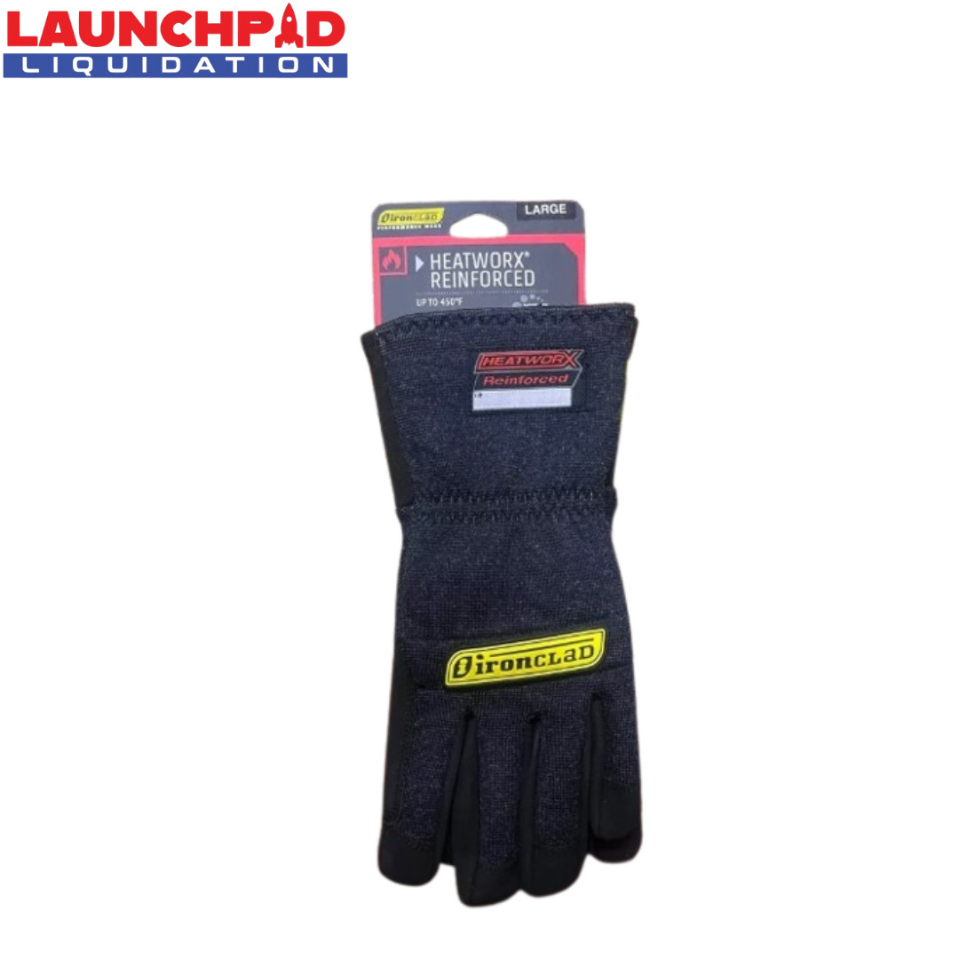 Ironclad Heat Resistant Mechanic Fabricator Performance Gloves w/Kevlar Hw4-04-L