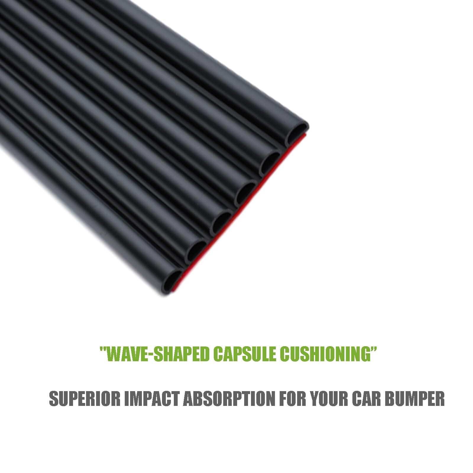 Diy Car Bumper Protector Guard Strong Self Adhesive Rubber Rear Front Bumper Gua