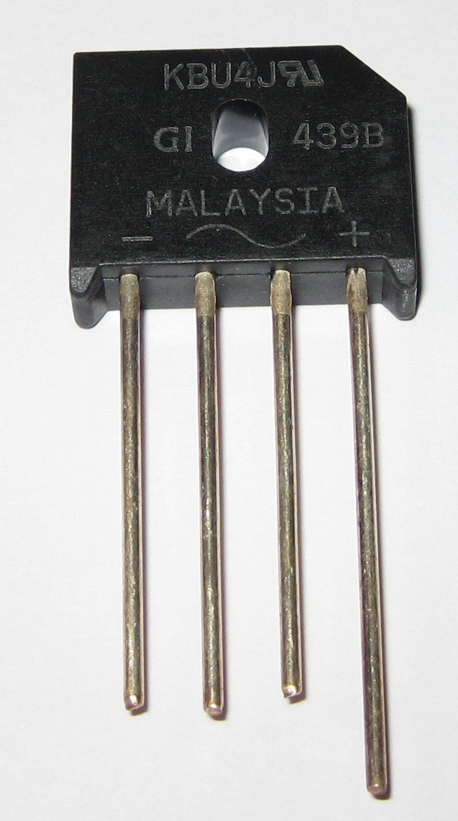 10 X 4 Amp 600 Volt Low Profile Bridge Rectifier – 600V 4A Inline Compact Diodes