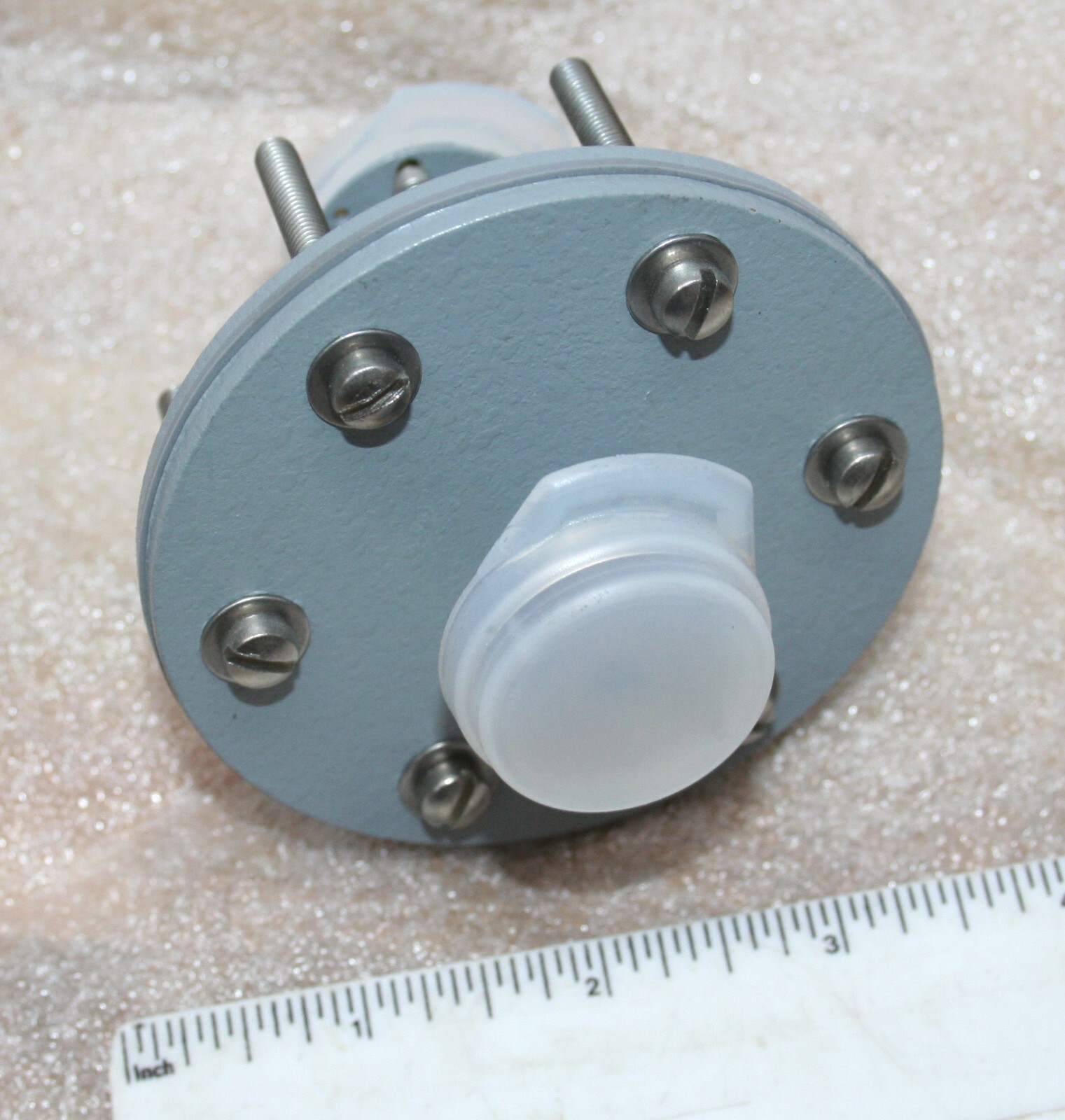New NOS Waveline 1168 Bulkhead Flange Unit WR-22 33.0-50.0 GHz Waveguide