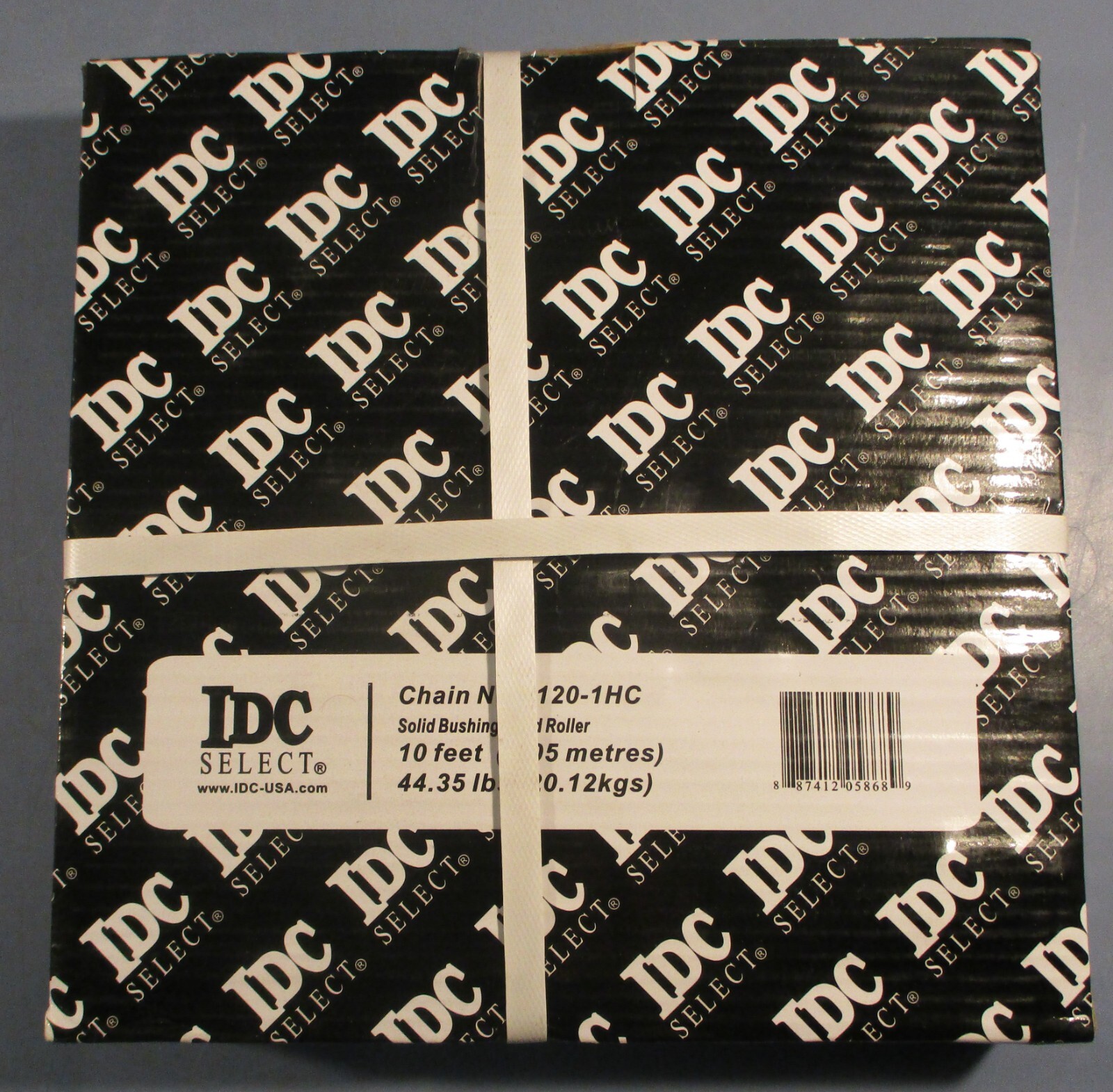IDC Select 120-1HC Solid Bushing Solid Roller Chain 120H-1C 10′ L Factory Seal