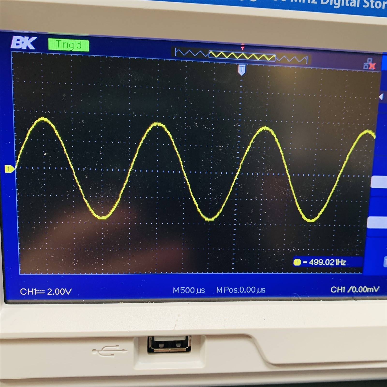 Global Specialties DSC-5300 50MHz Digital Storage 500MS/s 2-Channel Oscilloscope