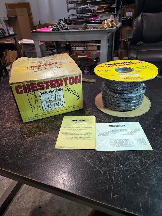 CHESTERTON PACKING 1760 5 POUNDS 3/4″ PTFE Graphite High Speed Pump NEW $199