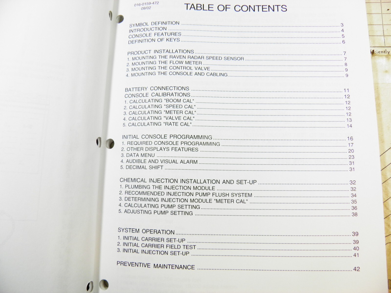 RAVEN SCS750/760 FLOW CONTROL INSTALLATION AND SERVICE MANUAL PARTS LIST