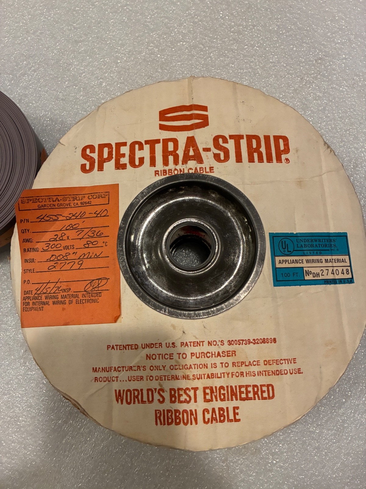 26 ft / Spectra-Strip Flat Cable / 40 Conductors