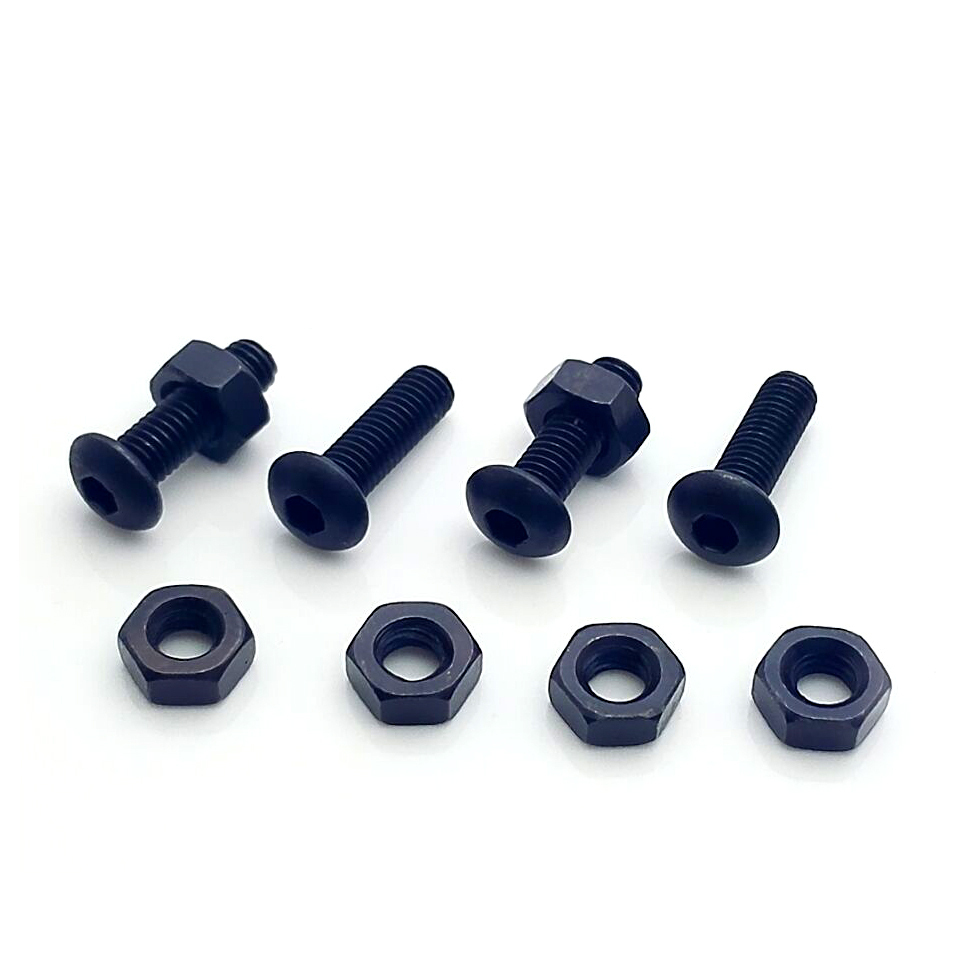 US Stock 50pc M3 x 10mm Alloy Steel Hexagon Socket Button Head Screw ISO7380 Nut