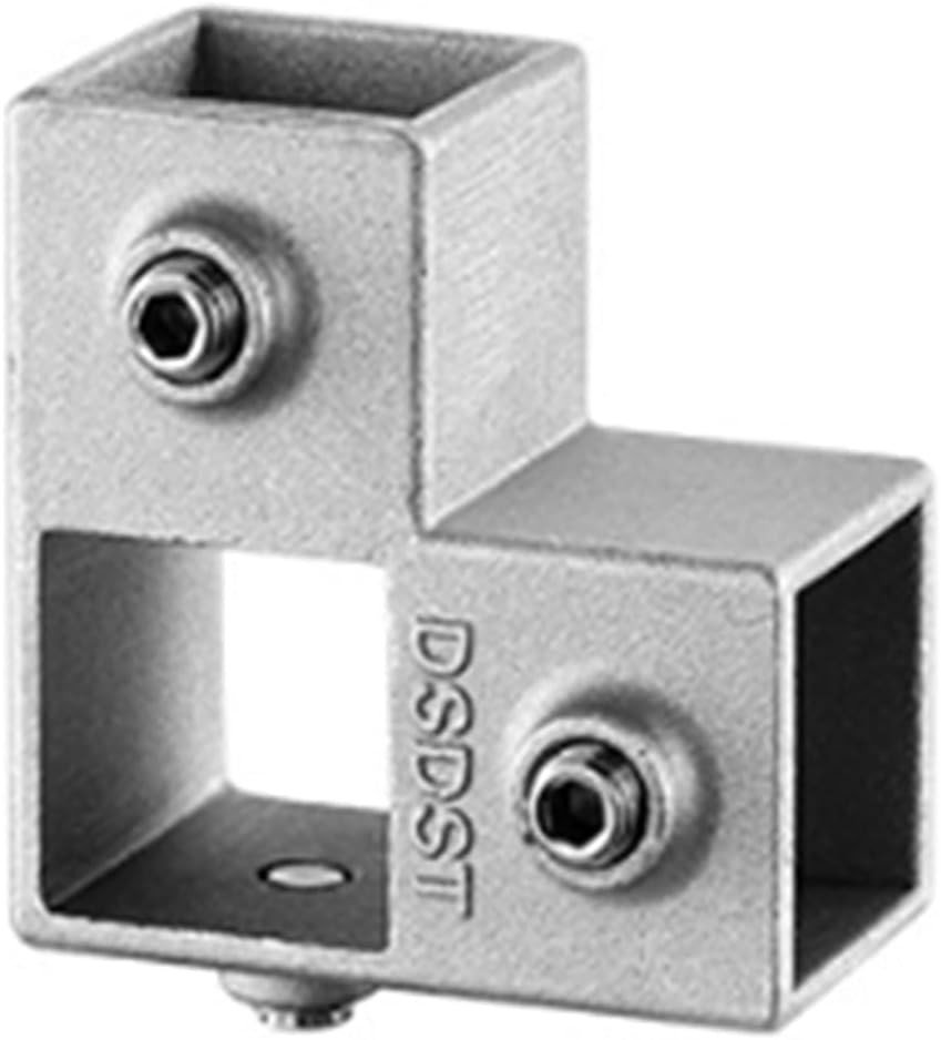 8 Pcs 25mm Aluminum Alloy 4-Way Square Tube Connectors for Structural Support