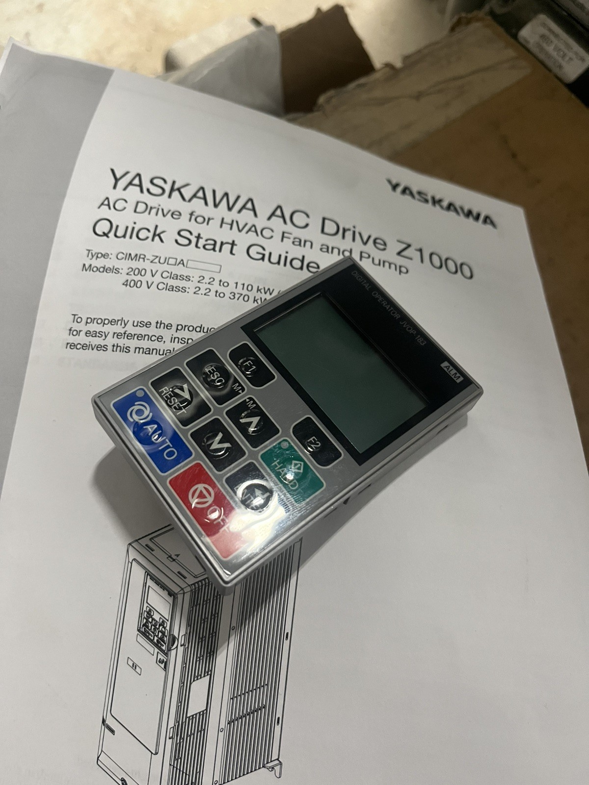 UOP000016 Yaskawa Drives Digital Operator, LCD (JVOP-183)