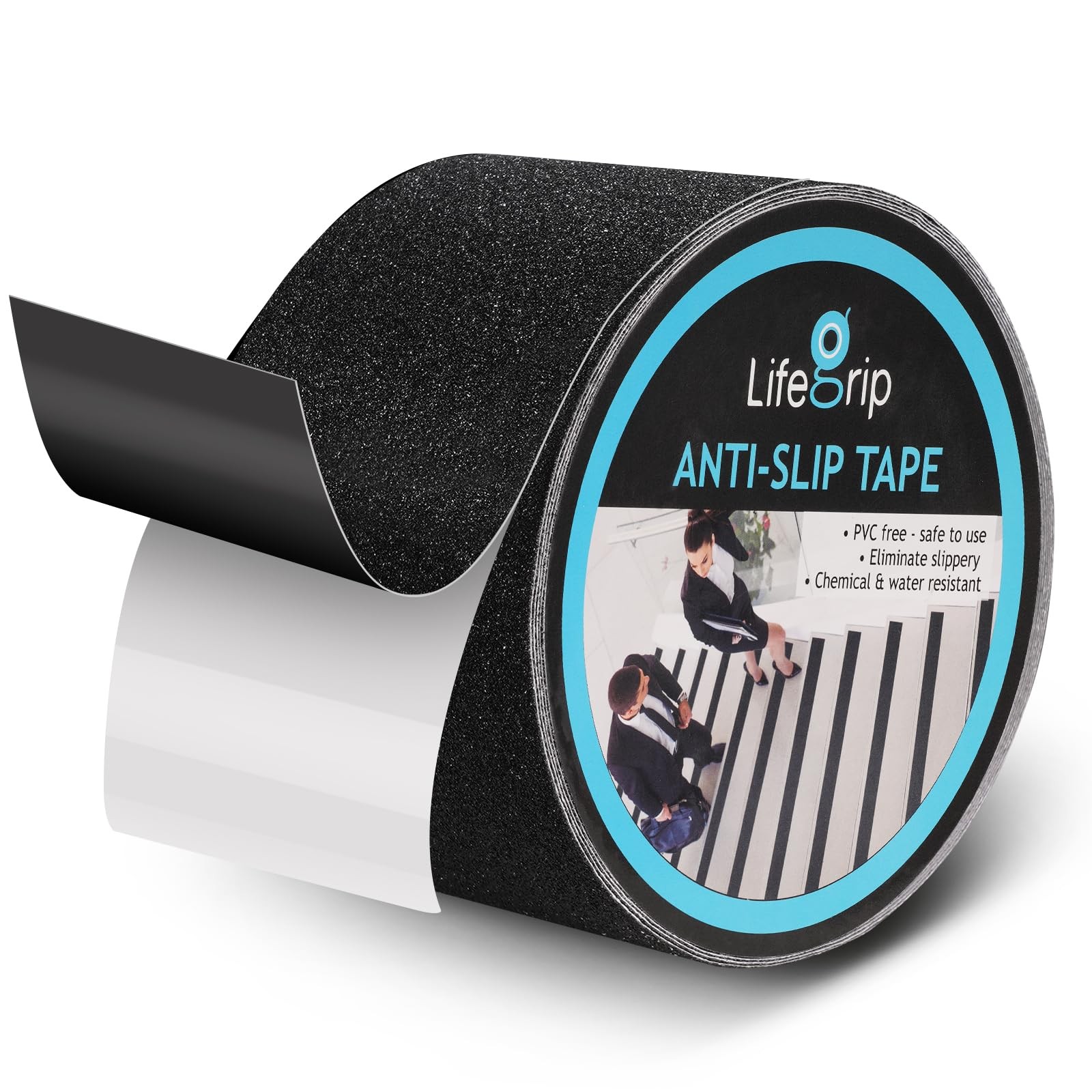 Lifegrip Anti Slip Tape, 4 Inch x 60 Foot NonSlip Traction Grip Tape for Stai…