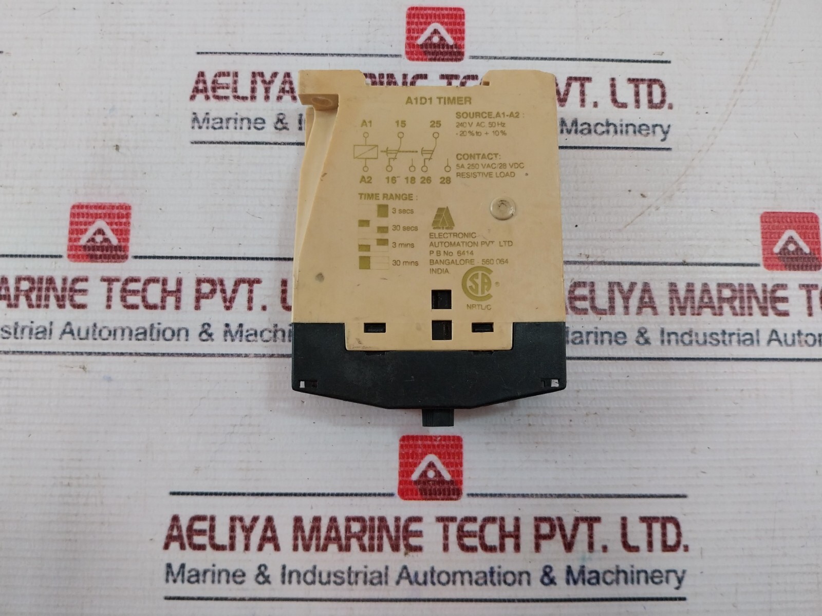 Electronic Automation EA A1D Timer 3 Secs – 30 Mins.