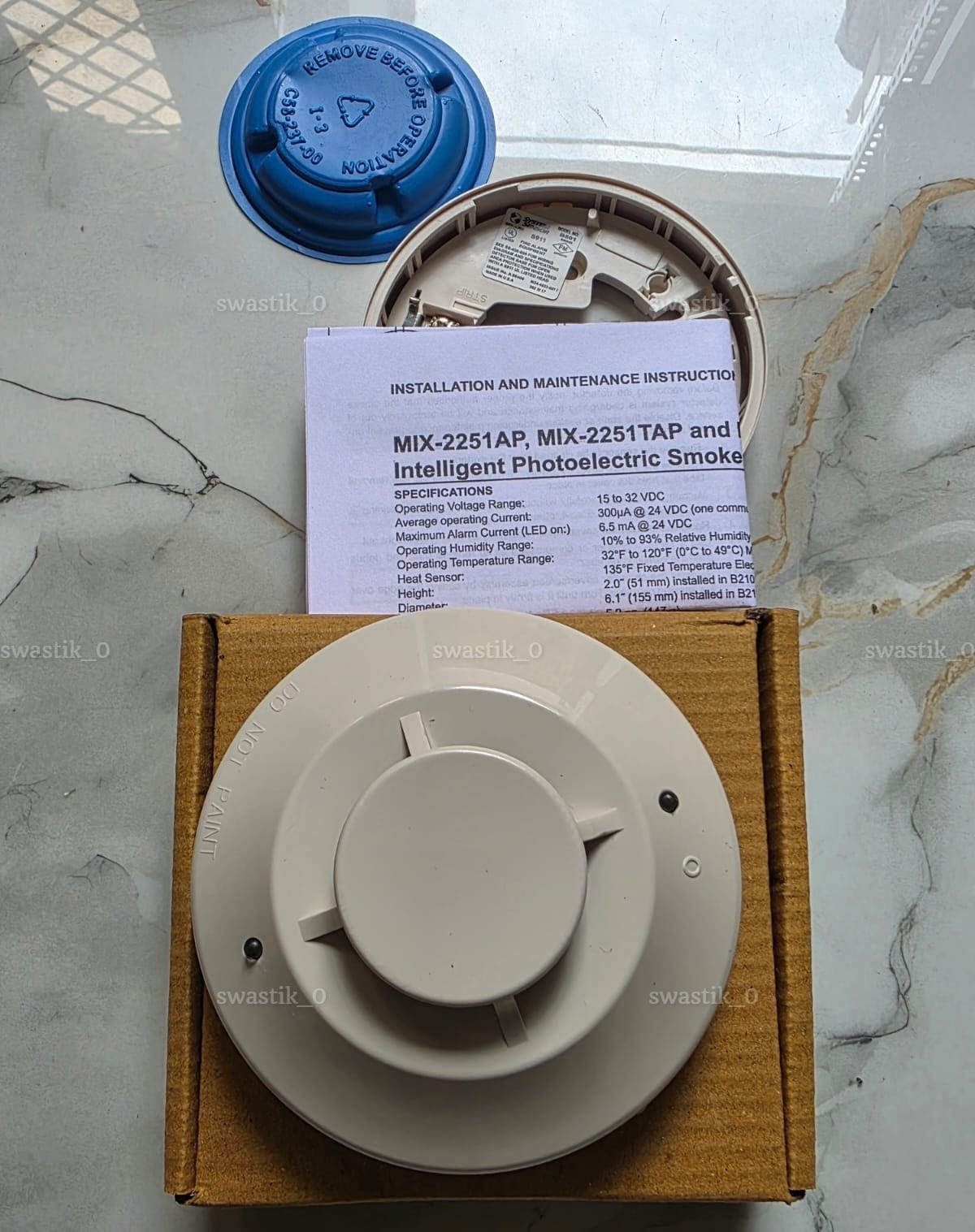 MIX 2251 AP Mircom Smoke Detector Head Only