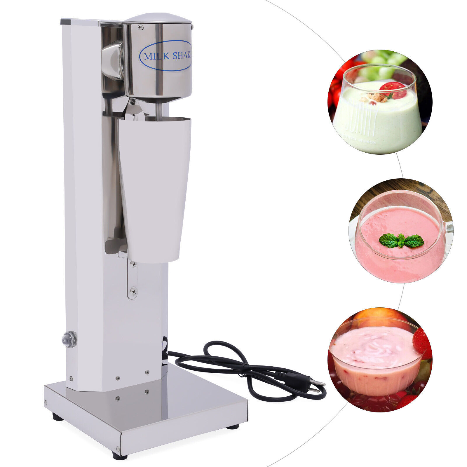 800ml Single-head Electric Drink Mixer Milkshake Mixing Machine Milk Shaker 180W