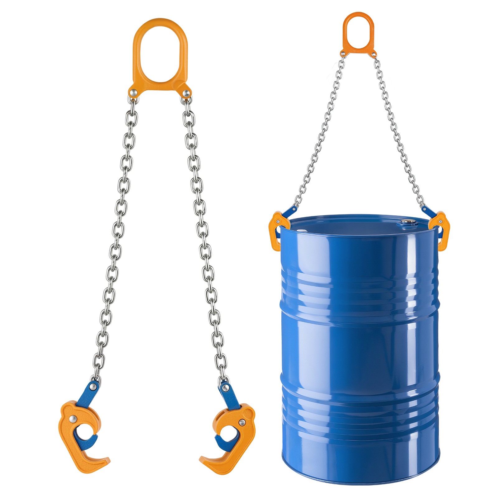 VEVOR Chain Drum Lifter with Thickened Hook 2000LB Capacity Drum Lifting Chain