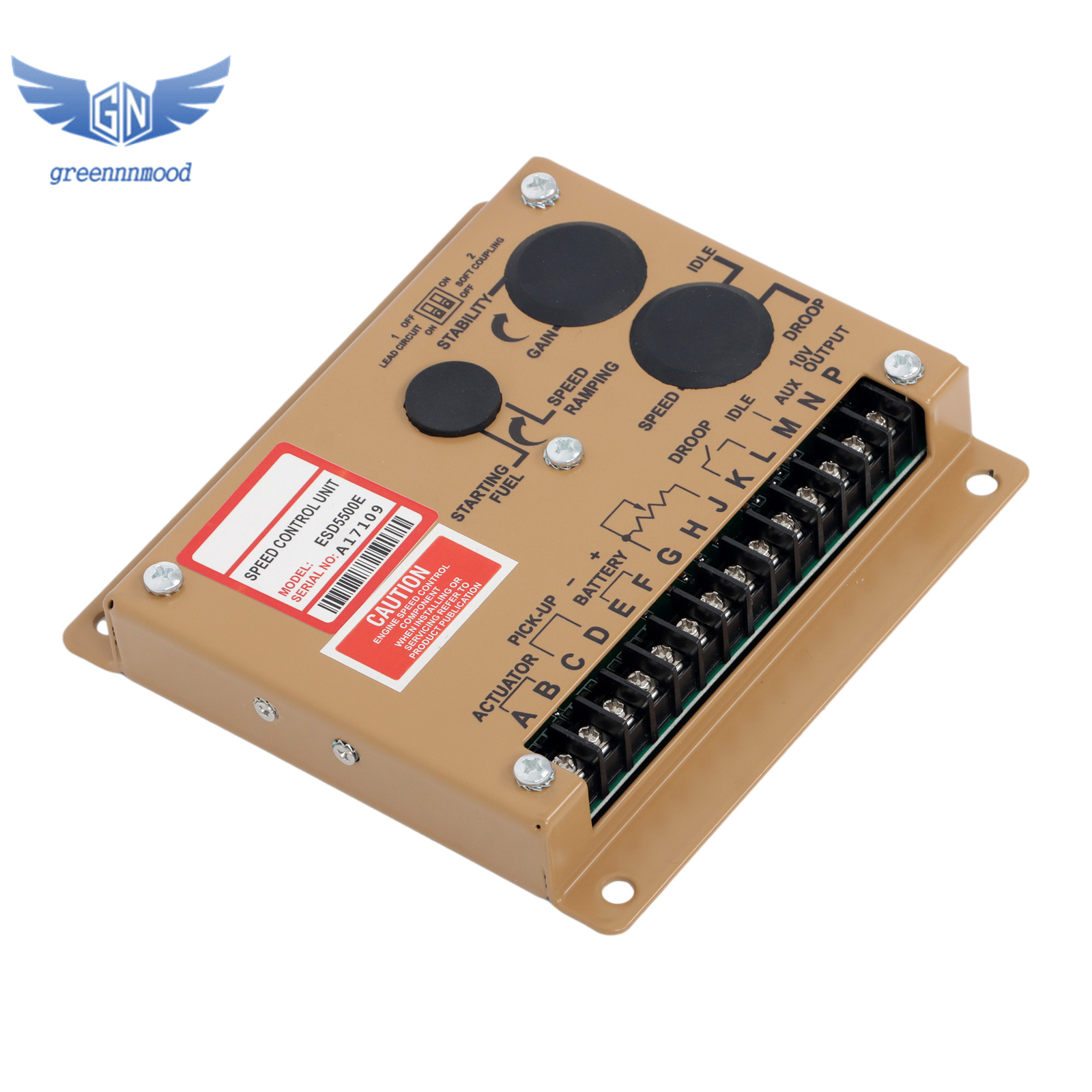 ESD5500E ADC120 12V MSP675 Generator Governor Actuator Control Unit