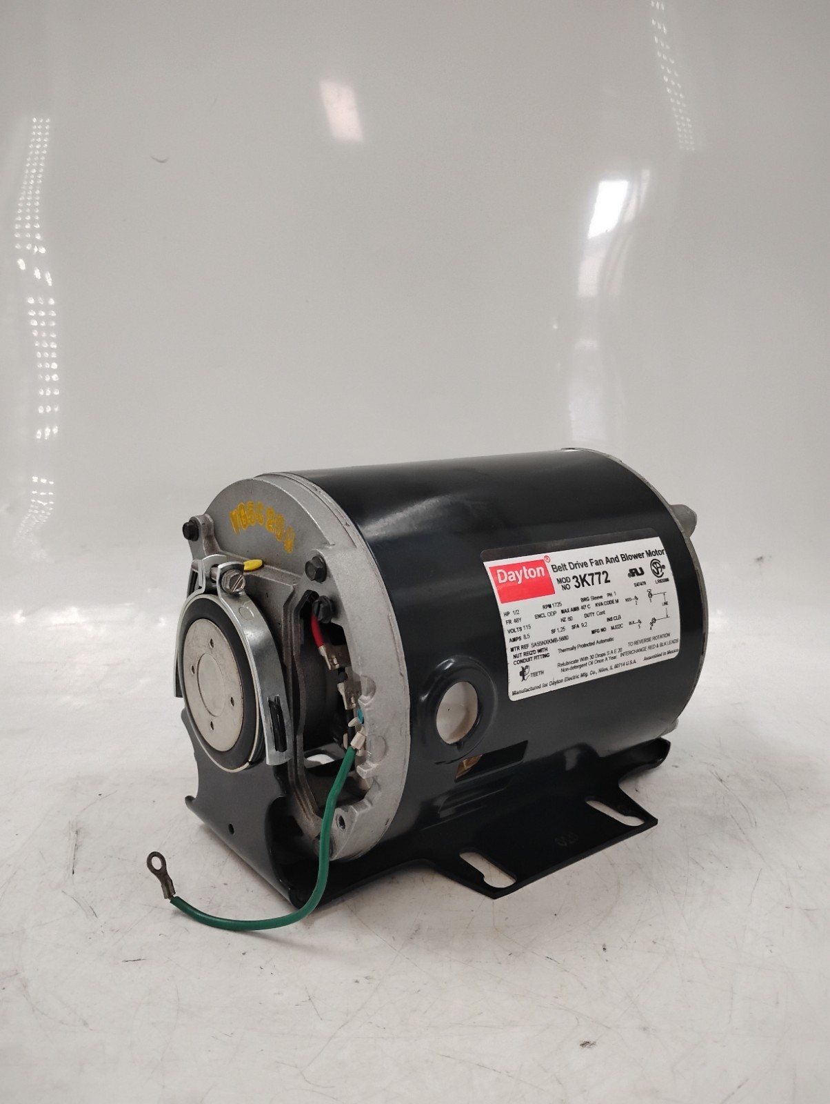 Dayton 3K772 Motor, 1/2 HP, 1725 rpm, 48, 115V [Tested] EB-20127