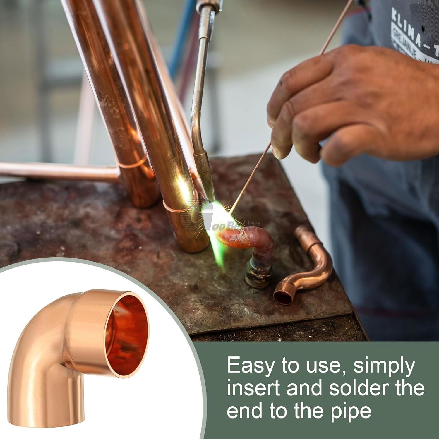 10mm to 108mm IG Copper End Feed Pipe Fittings,Coupler,90 degree Elbow