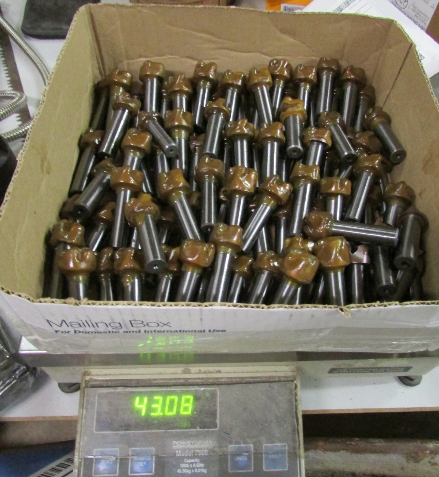 42 Lbs. of Resharpened / Scrap / Reuse Solid Tungsten Carbide Endmills, Cutters