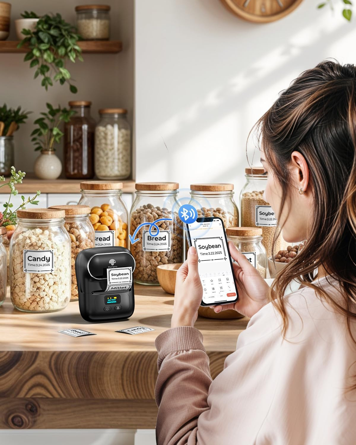 Phomemo M110 Label Makers – Barcode Thermal Bluetooth Label Printer